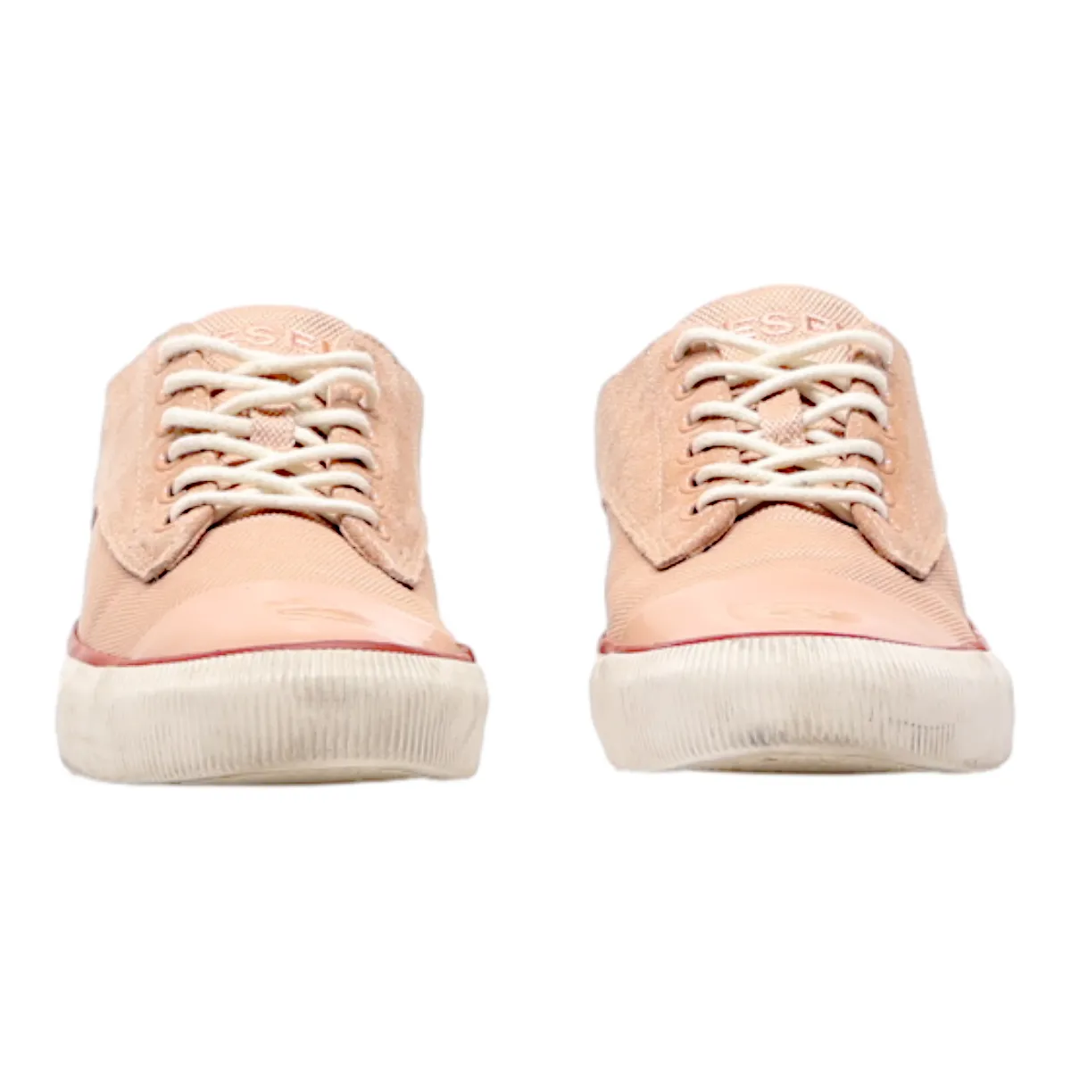 DIESEL Low Top Trainers Pink Canvas Womens UK 6.5