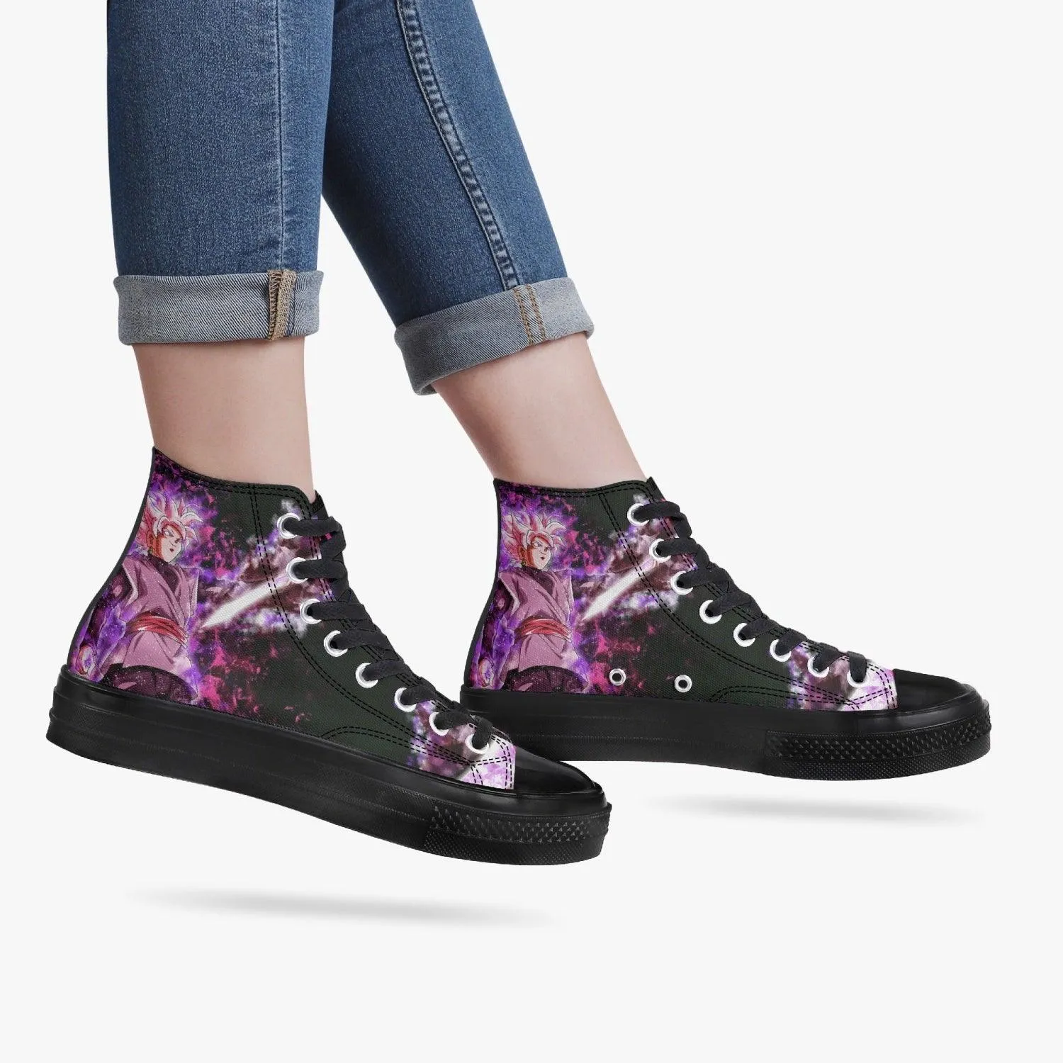 Dragonball Z Goku Black A-Star High Anime Shoes