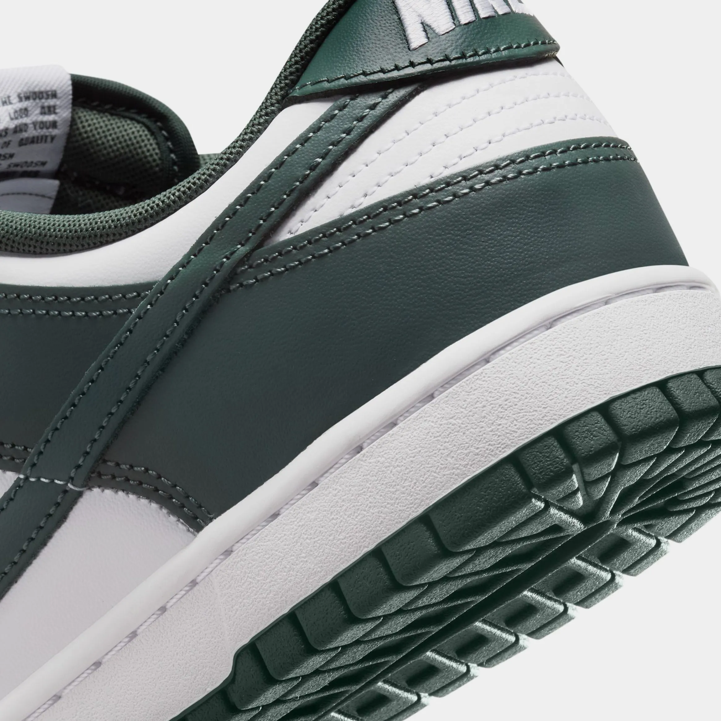 Dunk Low Retro Mens Lifestyle Shoes (White/Vintage Green/White)