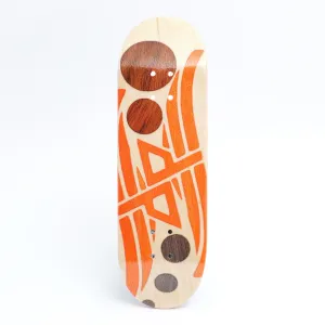 Dynamic Fingerboard Deck "Wavy" Split Orange 29MM