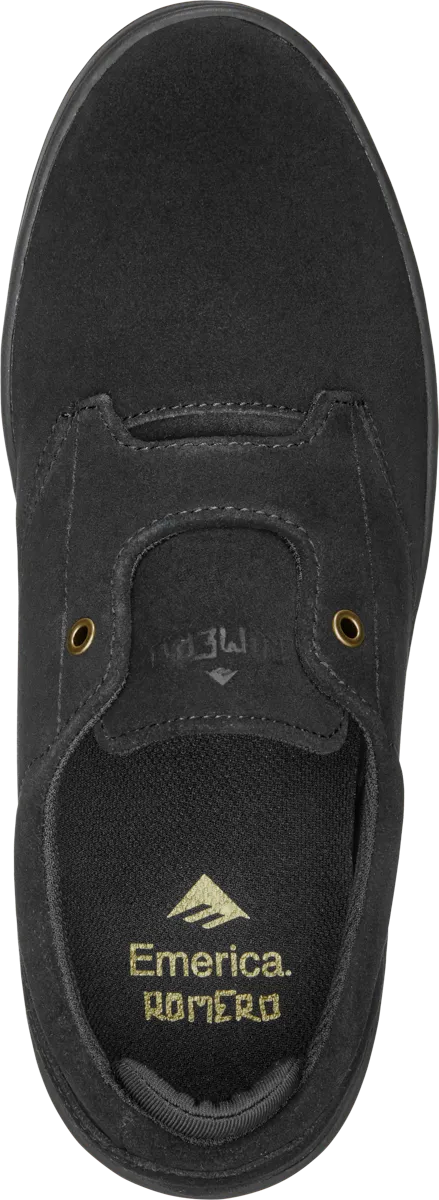 Emerica Mens Romero Skater Black Shoes