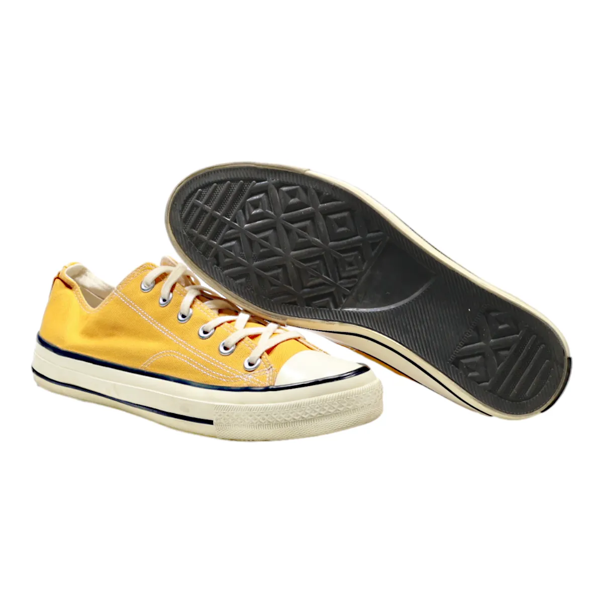 EVENSTAR Low Top Trainers Orange Canvas Mens UK 9