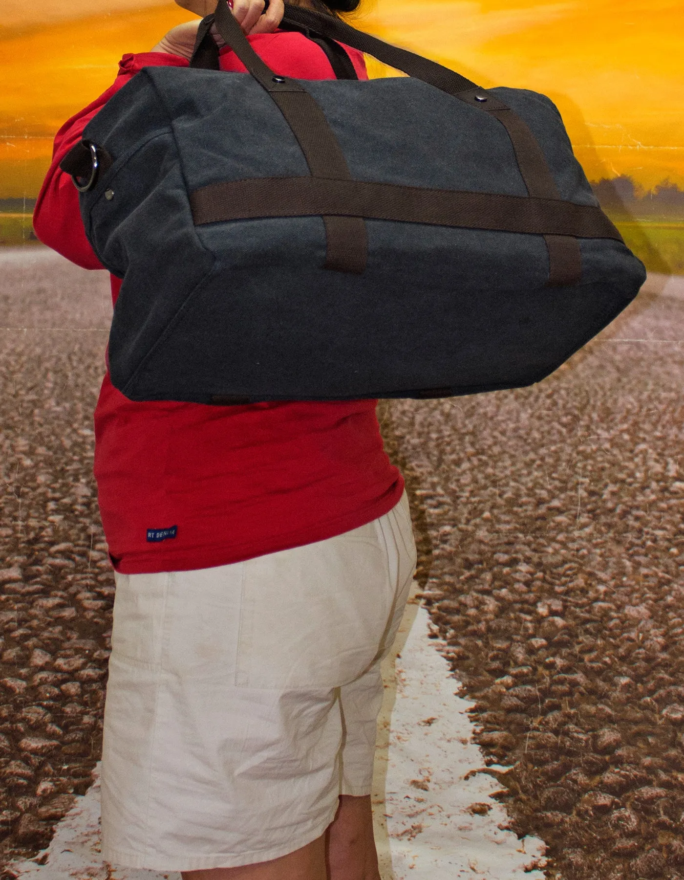 Fino SK-1619 Cotton Canvas Duffel Bag for Overnight & Weekend Luggage