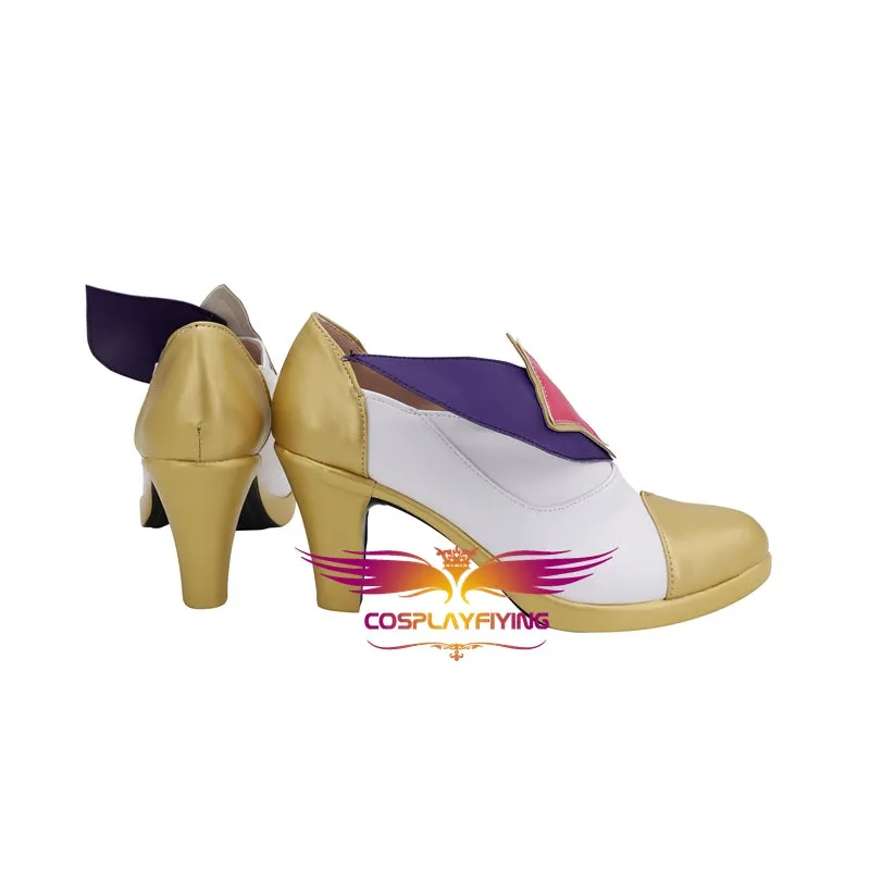 Game League of Legends LOL The Nine-Tailed Fox Ahri Cosplay Shoes Boots Custom Made Adult Men Women Halloween Carnival