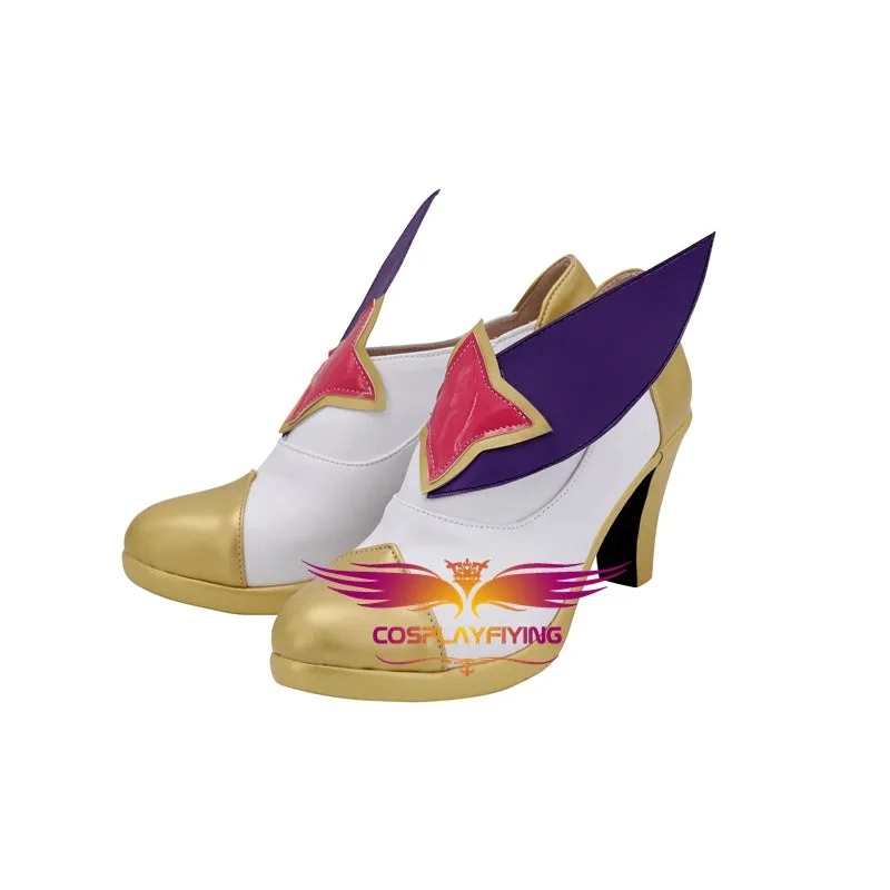 Game League of Legends LOL The Nine-Tailed Fox Ahri Cosplay Shoes Boots Custom Made Adult Men Women Halloween Carnival