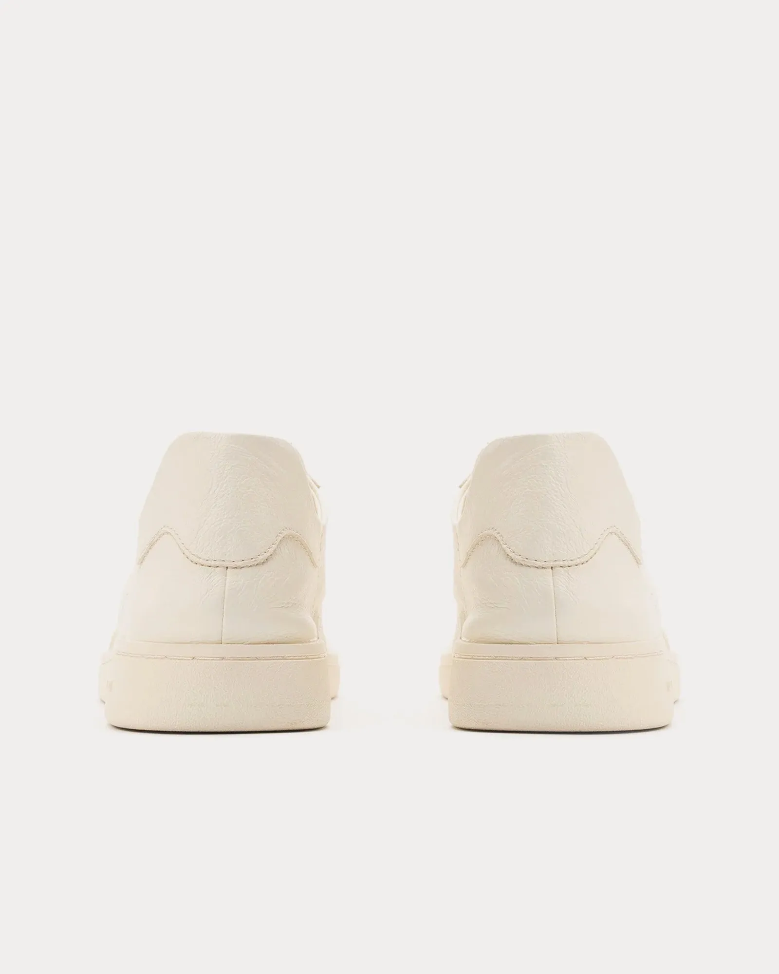 GAT OP Leather Antique White Low Top Sneakers