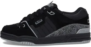 Globe Fusion Black Grey Stipple Nubuck Mens Skate Trainers