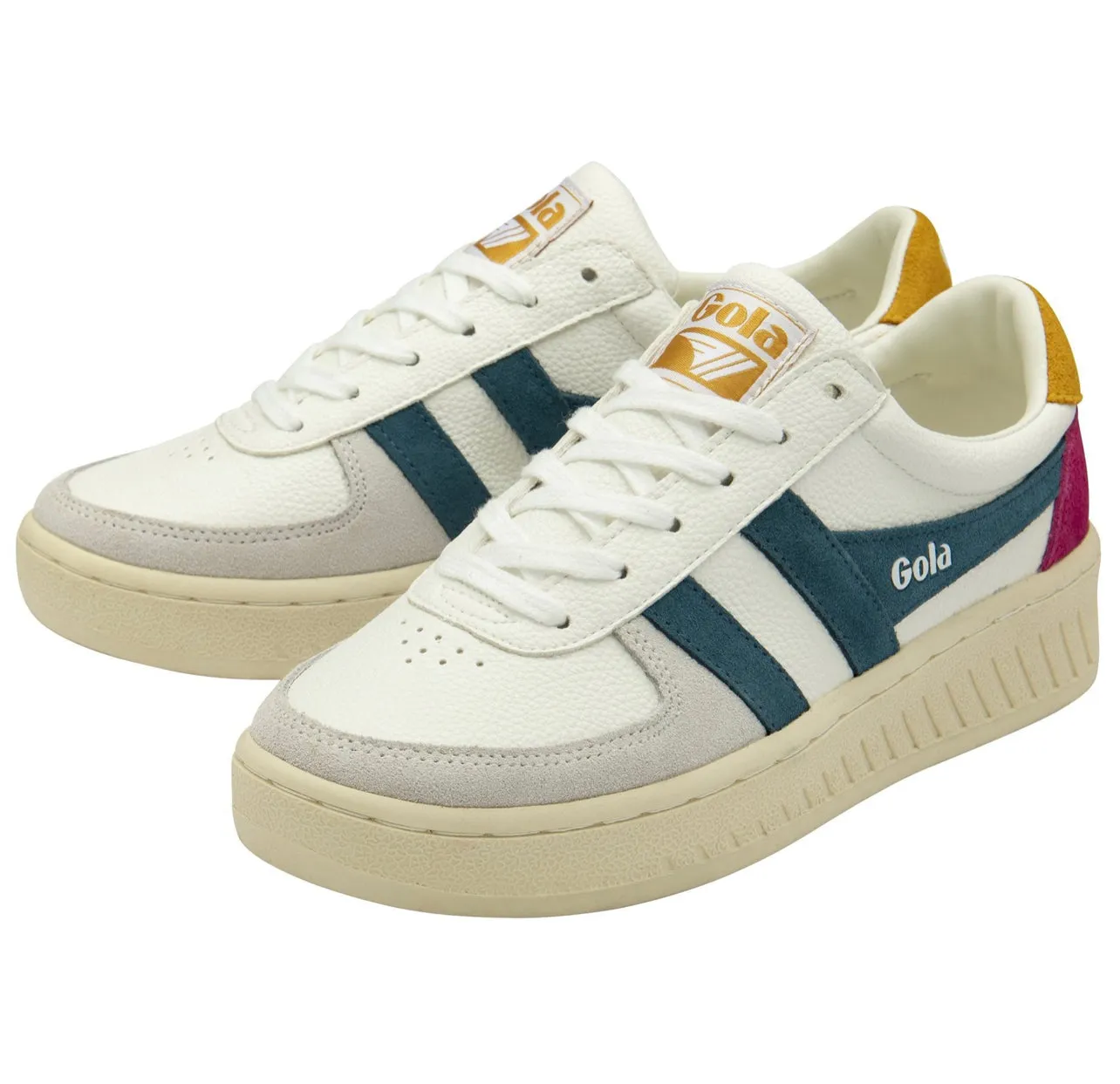 GOLA-GRANDSLAM TRIDENT SNEAKERS White/Peacock/SUN. 63857