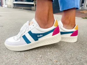 GOLA-GRANDSLAM TRIDENT SNEAKERS White/Peacock/SUN. 63857