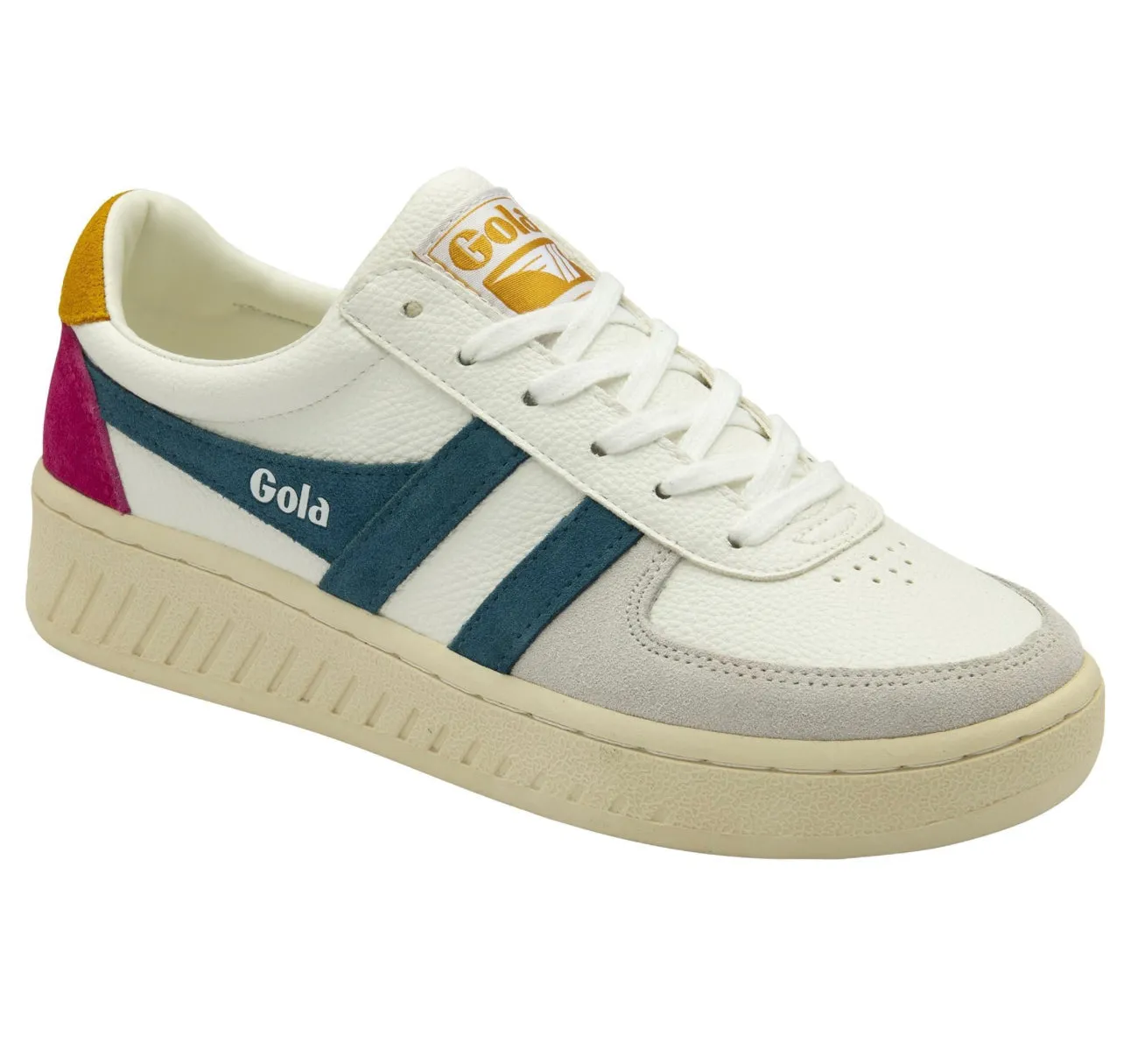 GOLA-GRANDSLAM TRIDENT SNEAKERS White/Peacock/SUN. 63857