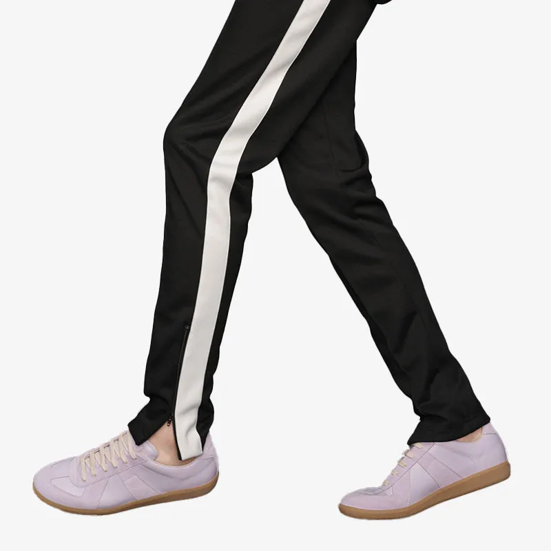 Iconic Purple Leather and Suede Sneakers