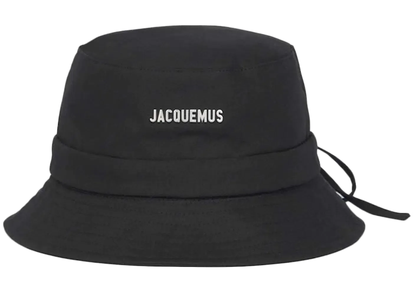 Jacquemus Le Bob Gadjo Bow Bucket Hat Black