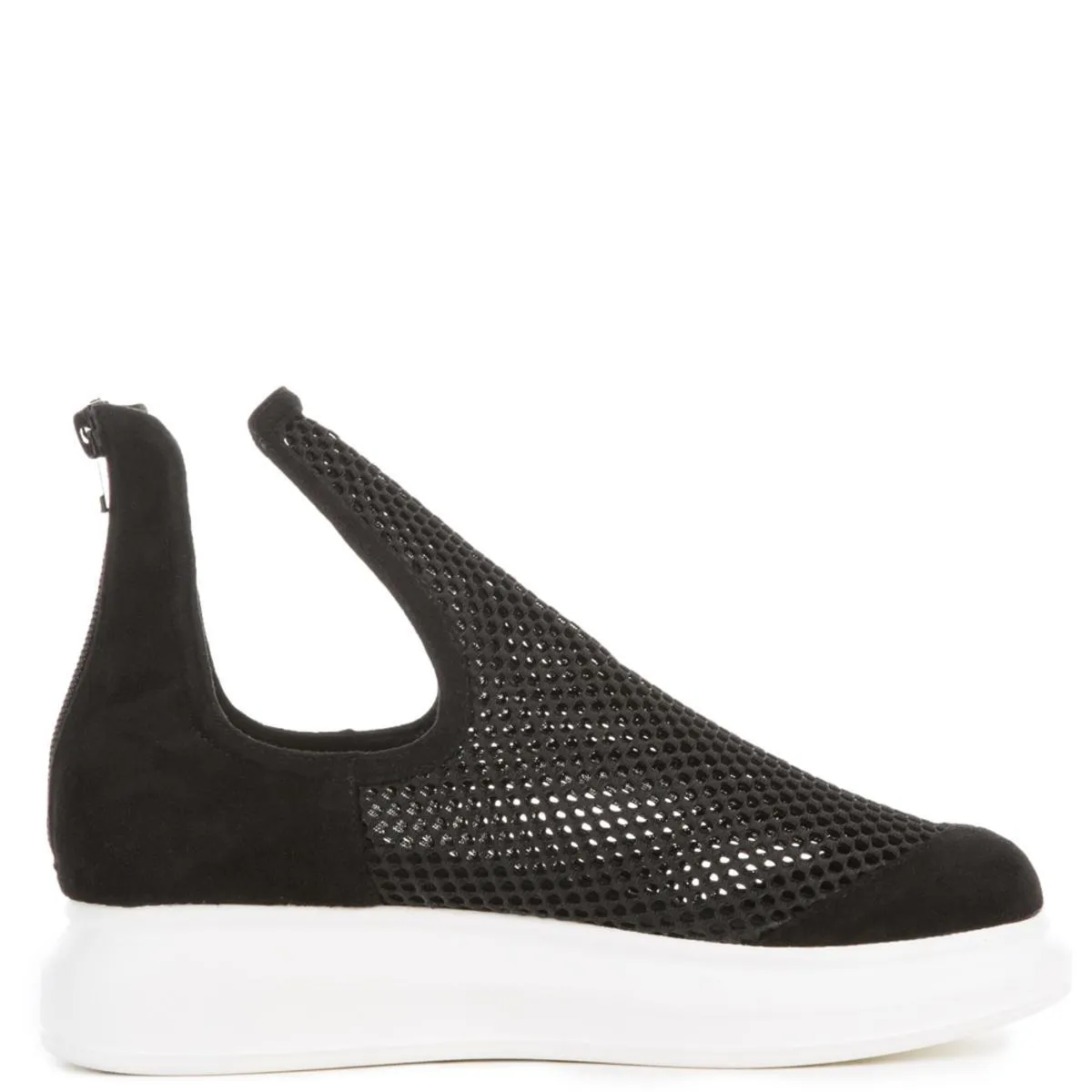 Jeffrey Campbell Odela Black Mesh Shoe BLACK
