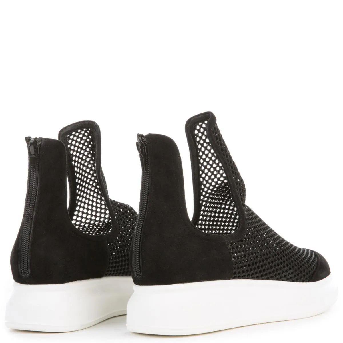 Jeffrey Campbell Odela Black Mesh Shoe BLACK