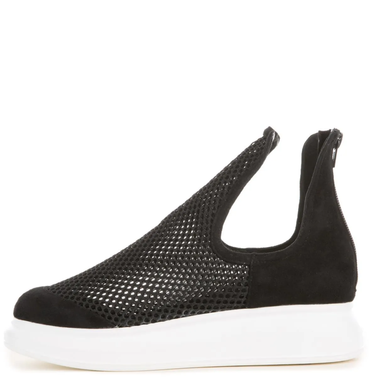 Jeffrey Campbell Odela Black Mesh Shoe BLACK