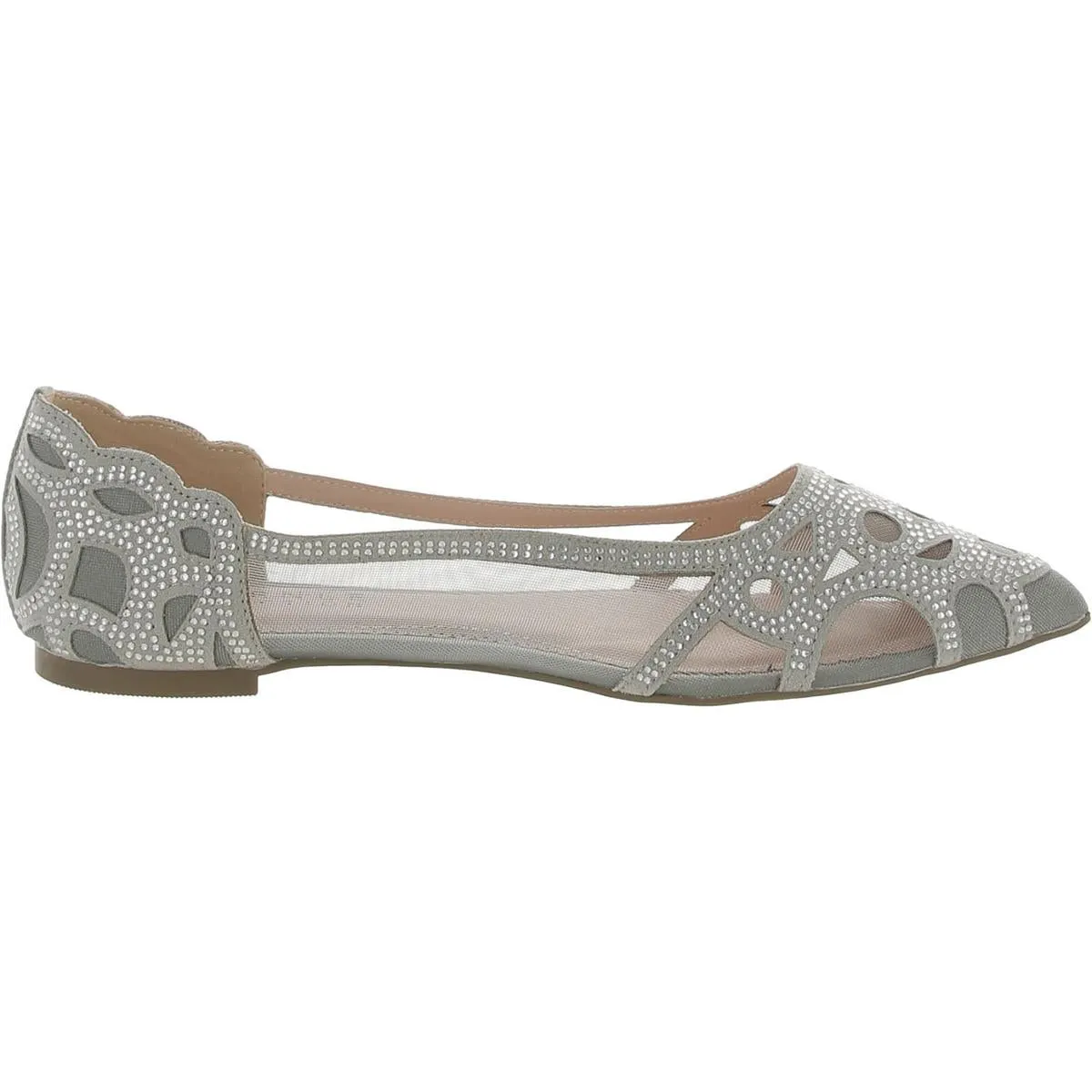 Journee Collection Womens Canvas Slip On Ballet Flats
