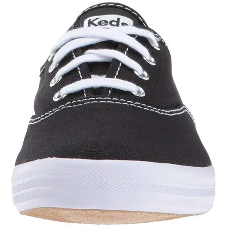 Keds Champion Oxford Canvas Sneaker (Women's), Black/White, 8 Wide