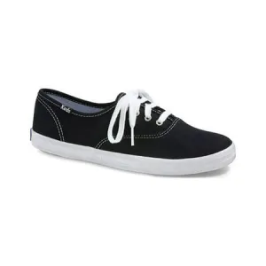 Keds Champion Oxford Canvas Sneaker (Women's), Black/White, 8 Wide