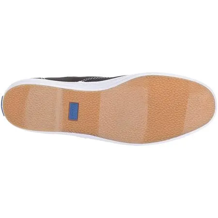 Keds Champion Oxford Canvas Sneaker (Women's), Black/White, 8 Wide