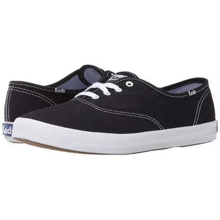 Keds Champion Oxford Canvas Sneaker (Women's), Black/White, 8 Wide