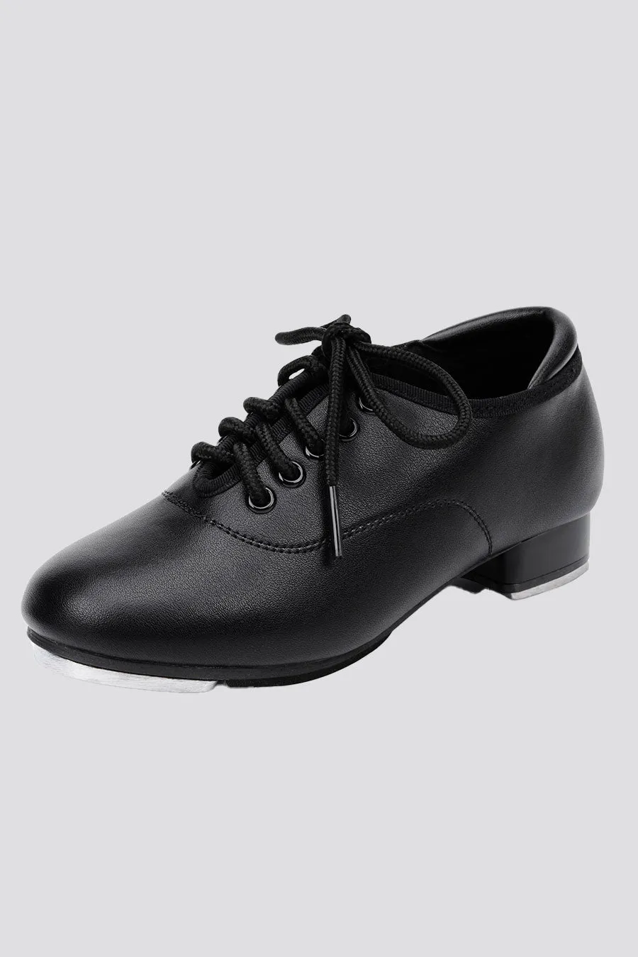 Kids Lace Up PU Leather Tap Shoes