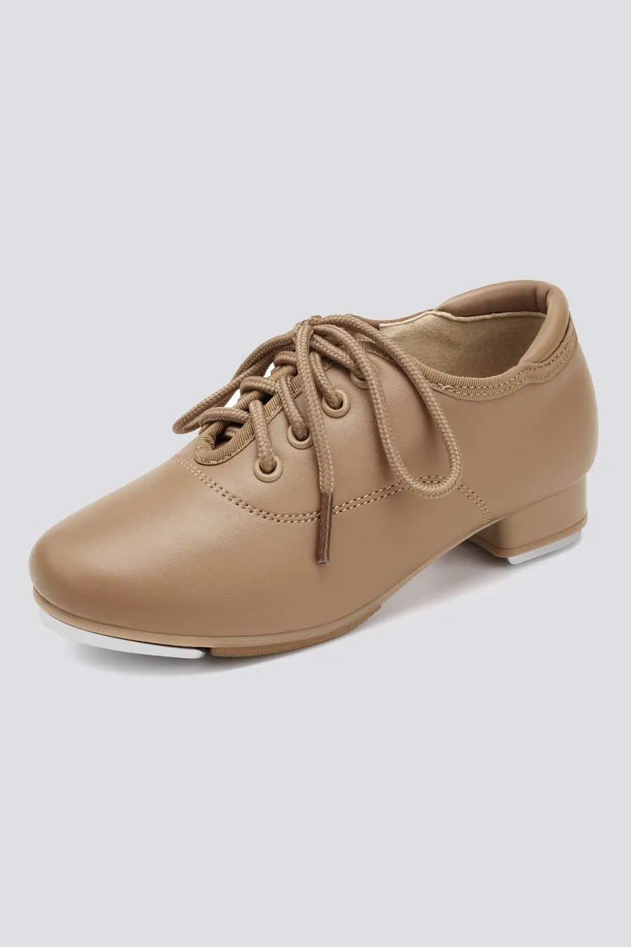 Kids Lace Up PU Leather Tap Shoes