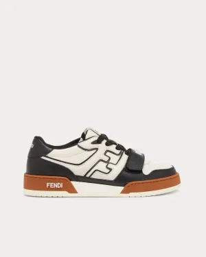 Match Strap Leather Black / White Low Top Sneakers