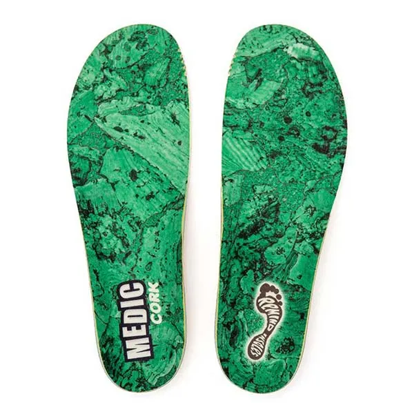 MEDIC Impact Cork 5.5mm Mid-High Arch Insoles