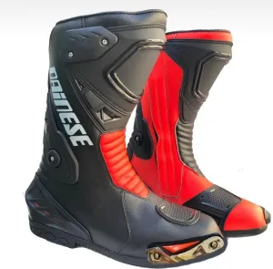 Mens Leather Motorbike Motorcycle Racing Sports Shoes Boots MN-011