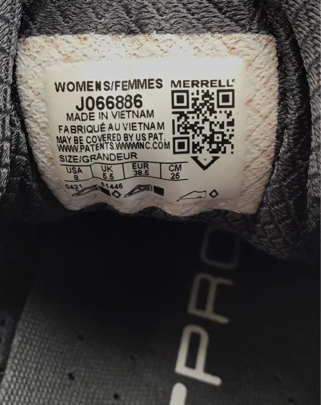 Merrell Women's Agility Synthesis 2 J066886 Gray Lace-Up Athletic Shoes - Size 8