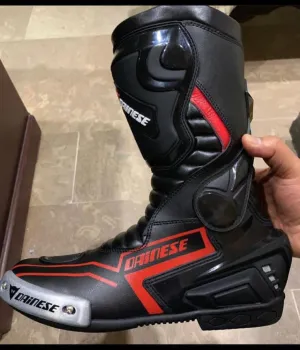 Motorbike Motorcycle Men Leather Racing Sports Shoes Boots MN-053