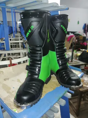 Motorbike Motorcycle Men Leather Racing Sports Shoes Boots MN-057