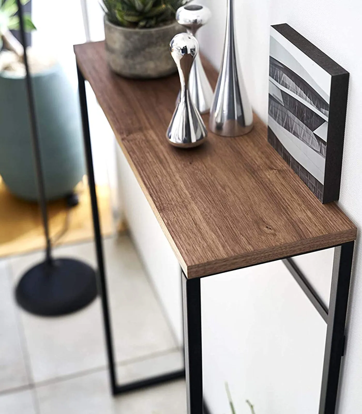 Narrow Entryway Console Table (32" H)  - Black