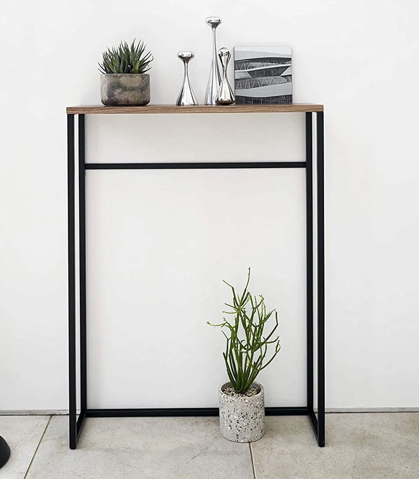 Narrow Entryway Console Table (32" H)  - Black
