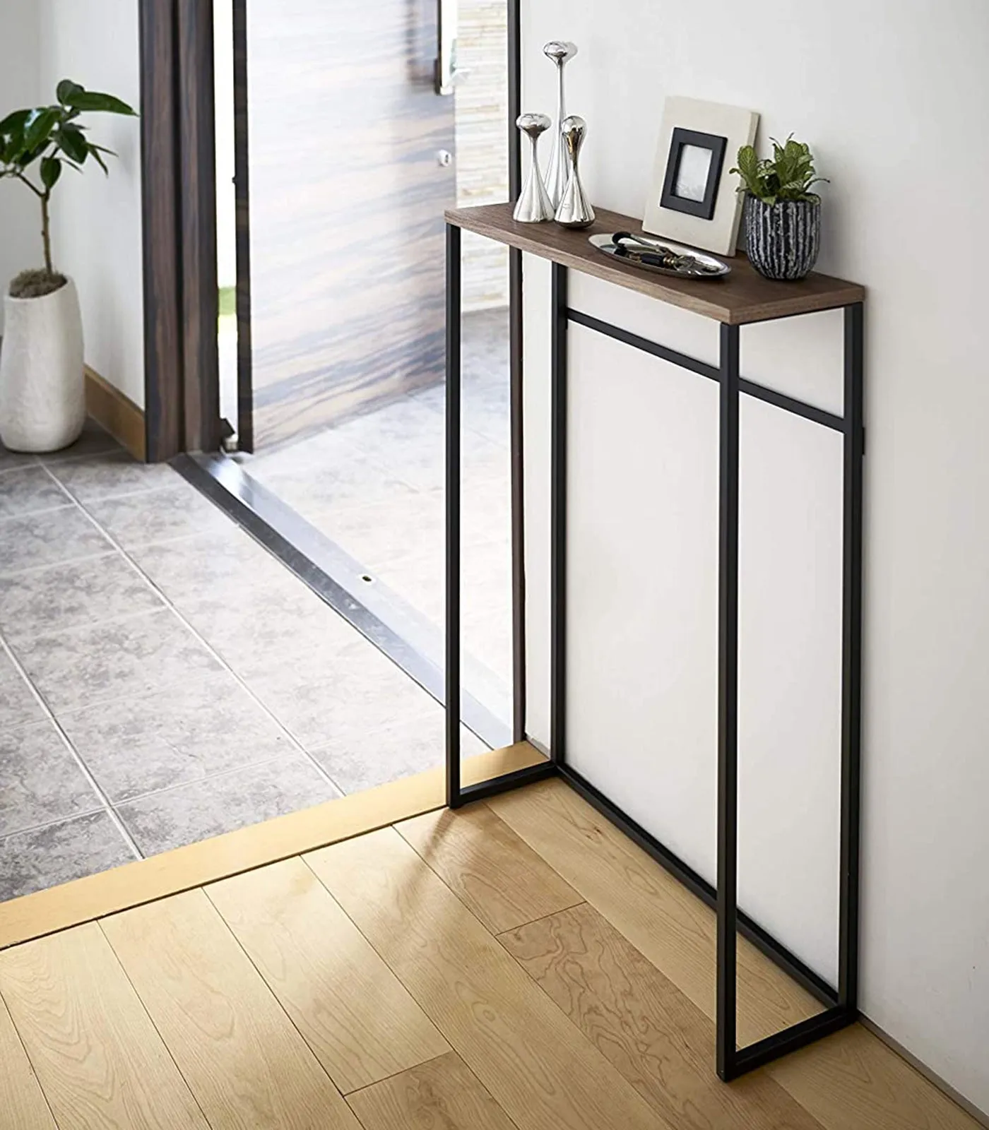 Narrow Entryway Console Table (32" H)  - Black