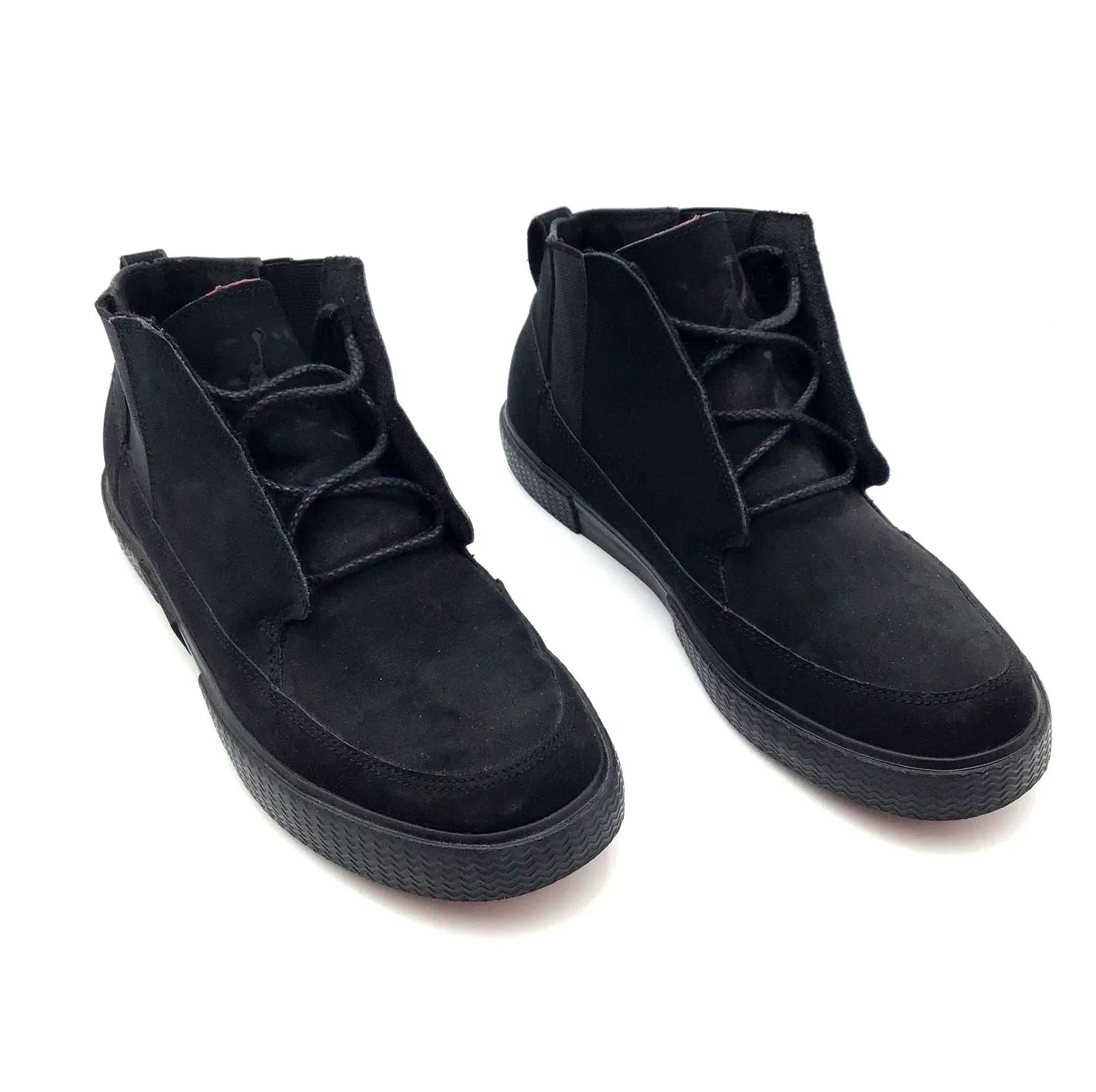 Nike Air Jordan Girl's Black Suede 'V.2 Grown' Casual Sneakers-Size: 7Y ( COA)