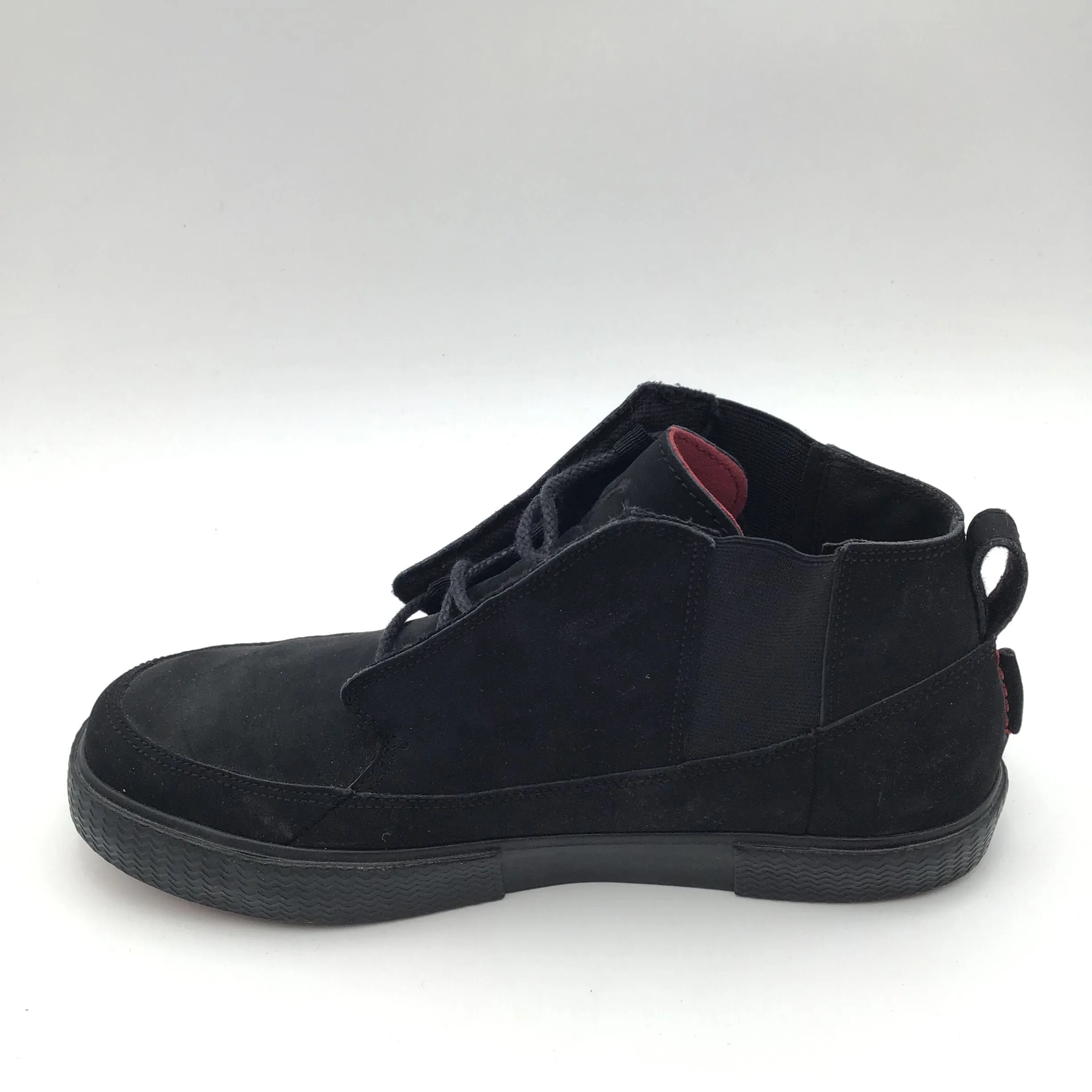 Nike Air Jordan Girl's Black Suede 'V.2 Grown' Casual Sneakers-Size: 7Y ( COA)