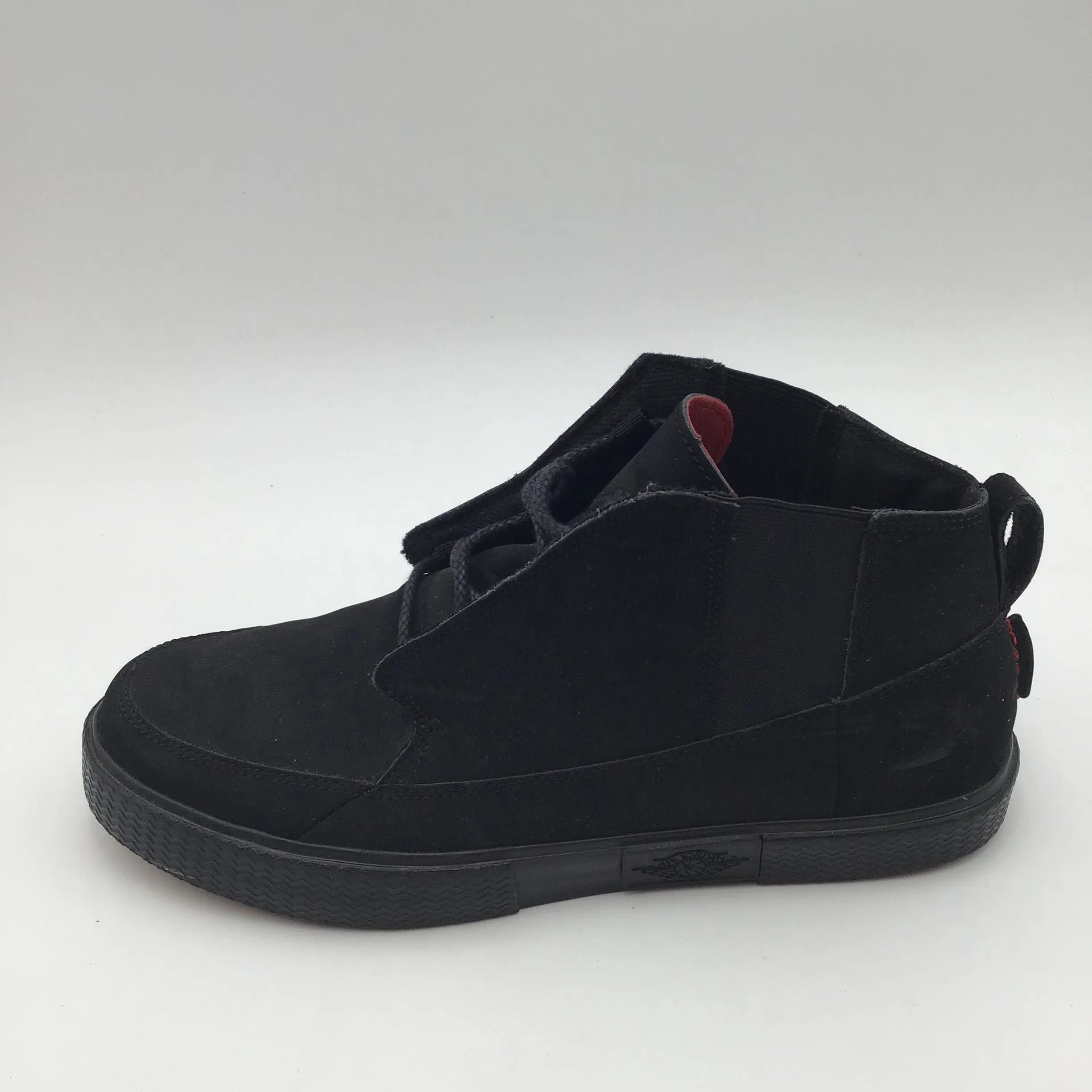 Nike Air Jordan Girl's Black Suede 'V.2 Grown' Casual Sneakers-Size: 7Y ( COA)