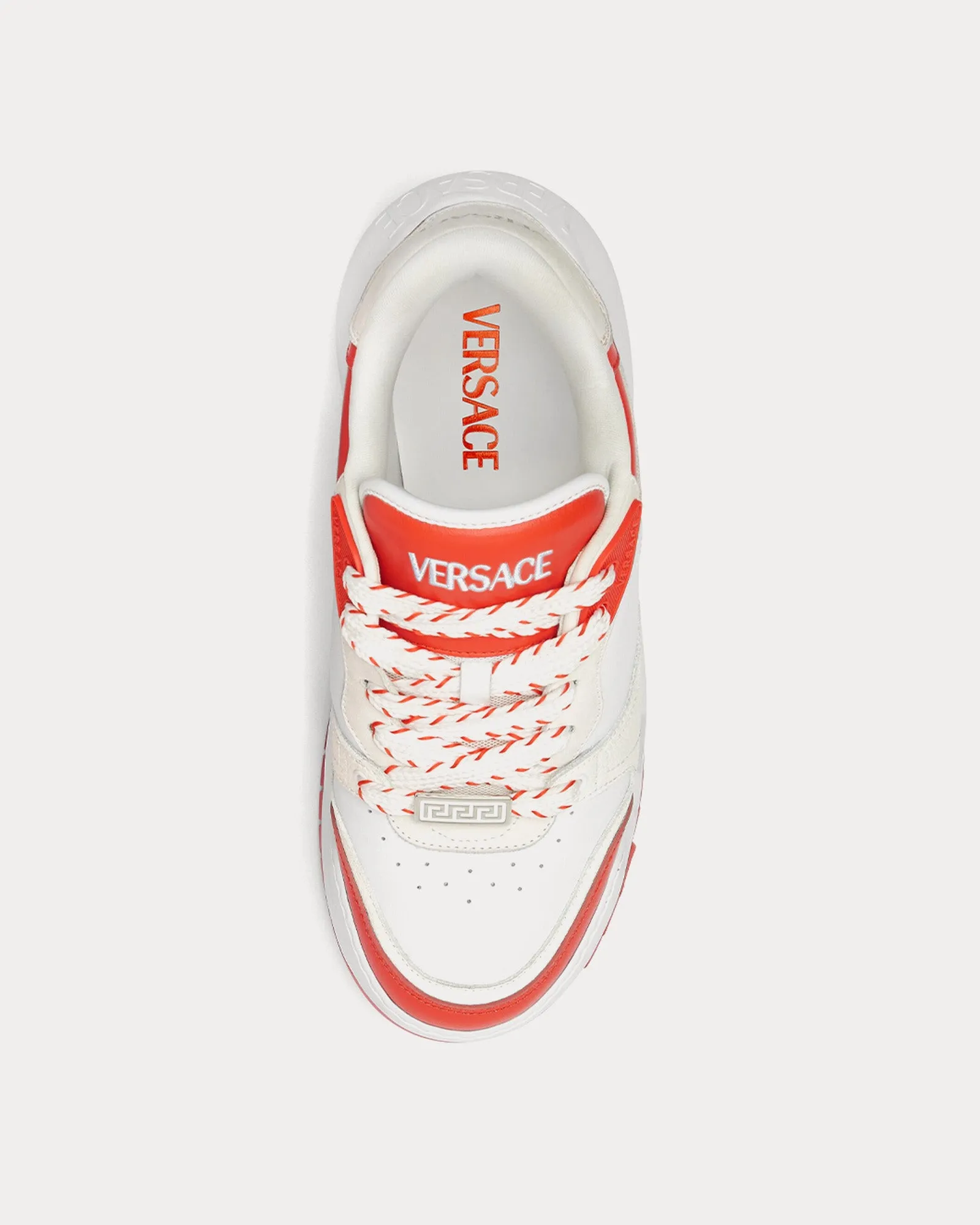Odissea Leather Coral / White Low Top Sneakers