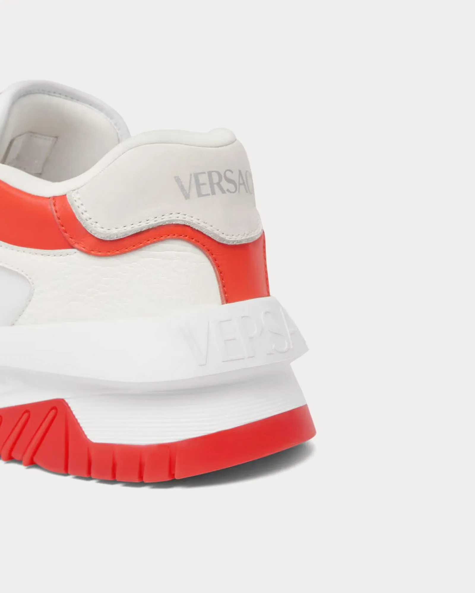 Odissea Leather Coral / White Low Top Sneakers