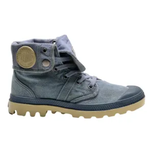 PALLADIUM Lace-Up Boots Blue Canvas Womens UK 5
