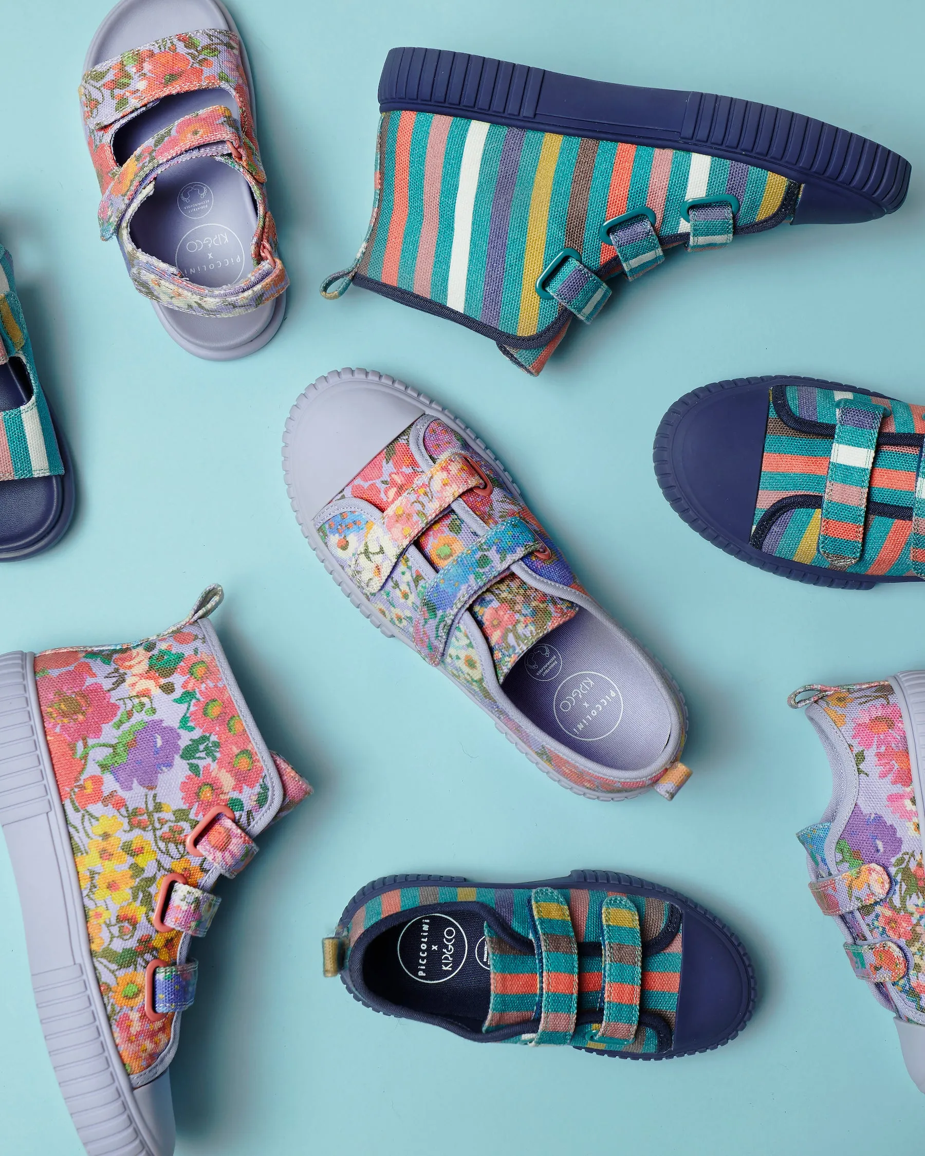 Piccolini x Kip&Co Big Stripe High Top Sneaker