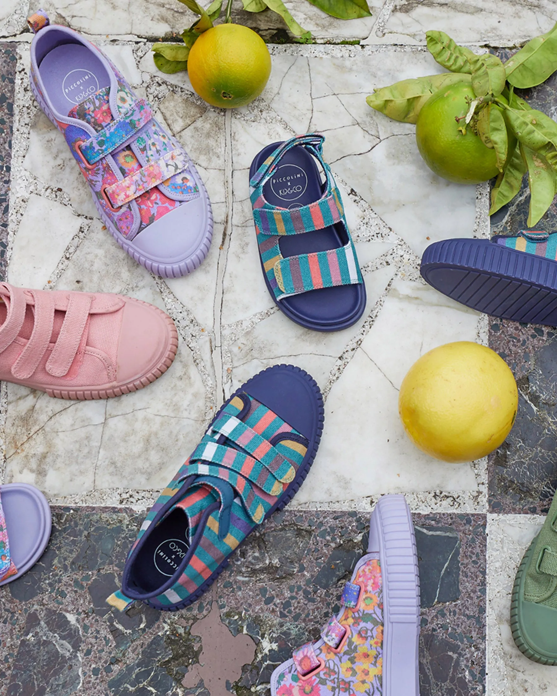 Piccolini x Kip&Co Big Stripe High Top Sneaker
