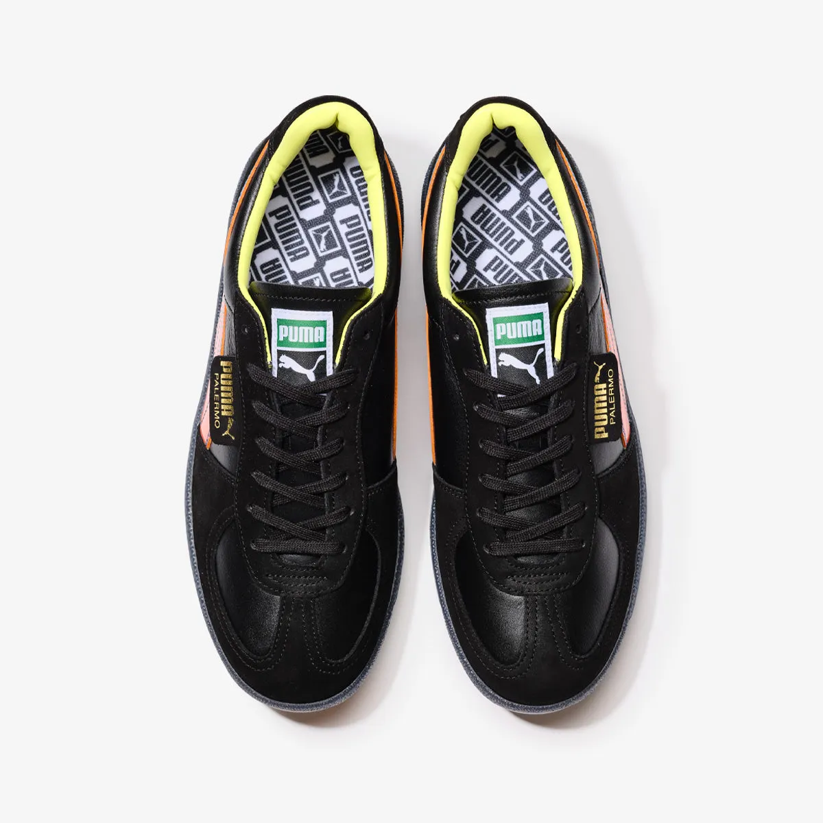 PUMA PALERMO MIJ KL SPORT BLACK/FLAME FLICKER/LIME SHEEN -MADE IN JAPAN- -Created by KICKS LAB.-
