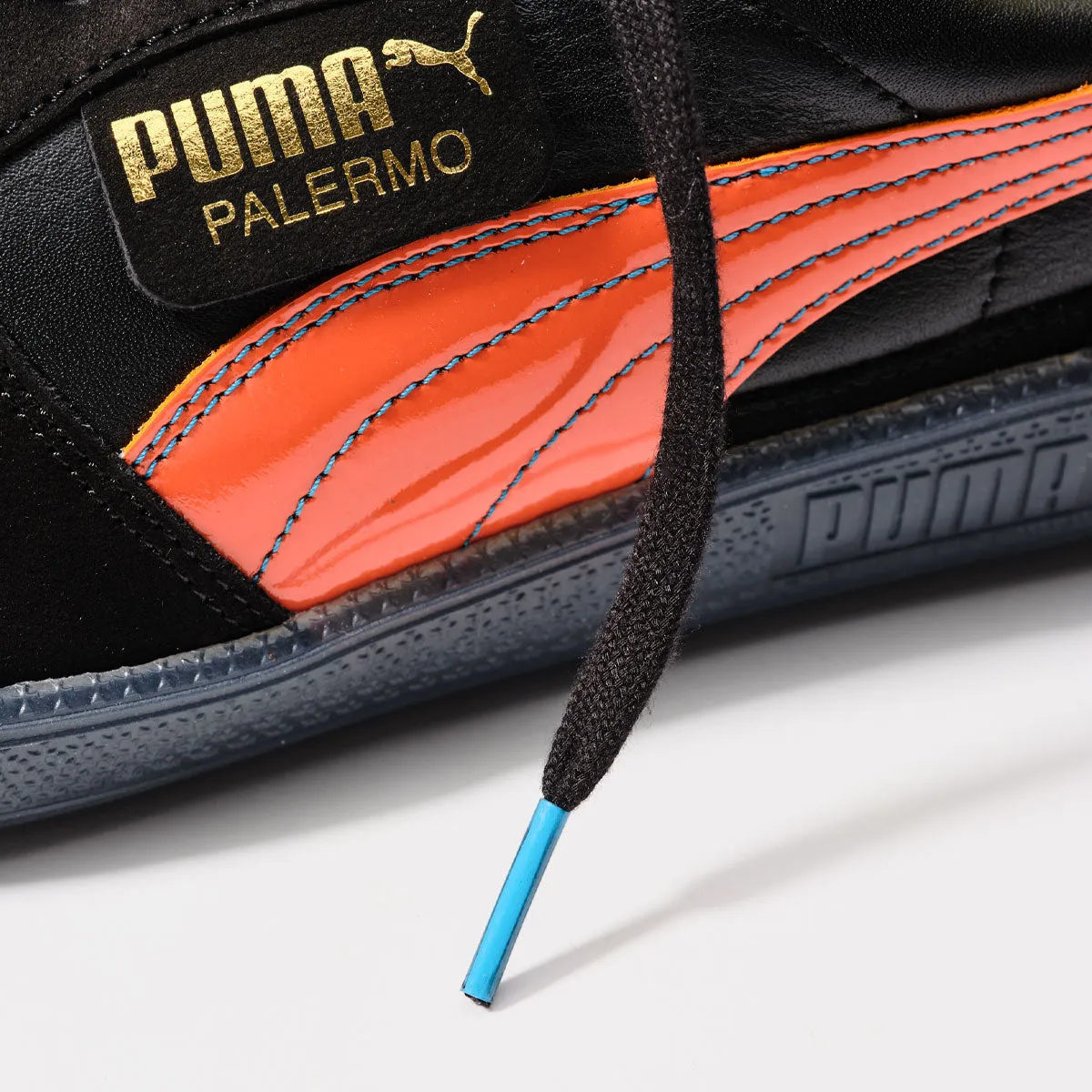PUMA PALERMO MIJ KL SPORT BLACK/FLAME FLICKER/LIME SHEEN -MADE IN JAPAN- -Created by KICKS LAB.-