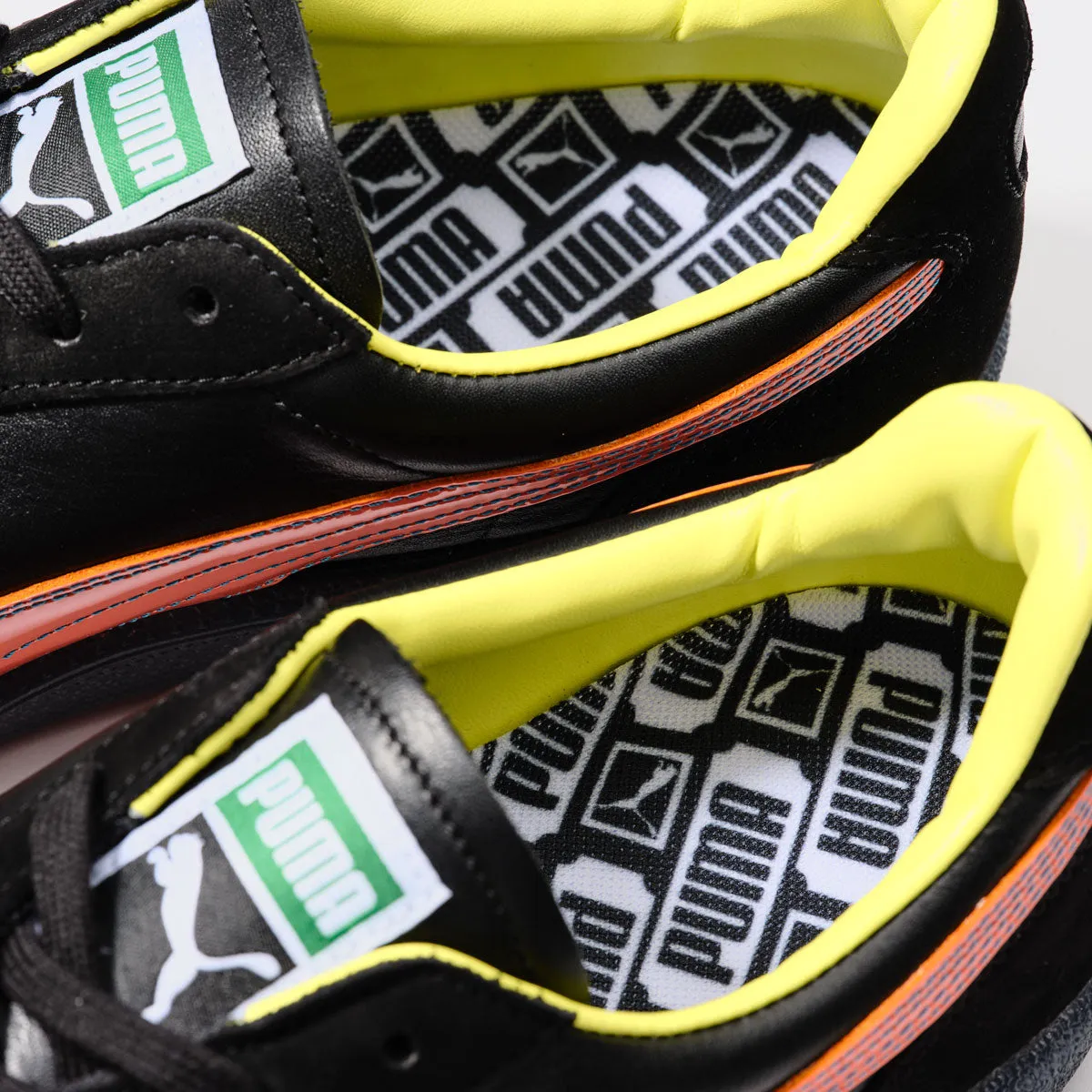 PUMA PALERMO MIJ KL SPORT BLACK/FLAME FLICKER/LIME SHEEN -MADE IN JAPAN- -Created by KICKS LAB.-