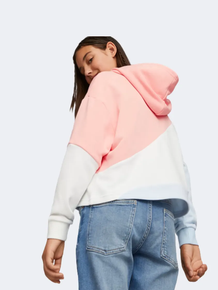 Puma Power Cat Girls Lifestyle Hoody Icy Blue