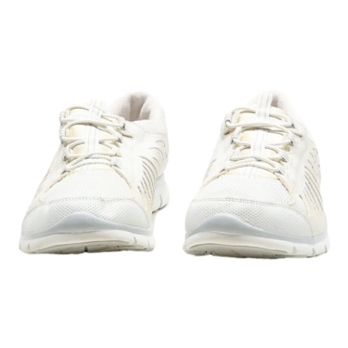 SKETCHERS Sneaker Trainers White Canvas Womens UK 6