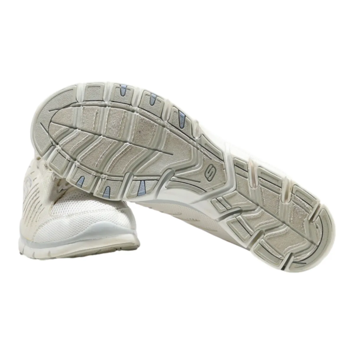 SKETCHERS Sneaker Trainers White Canvas Womens UK 6