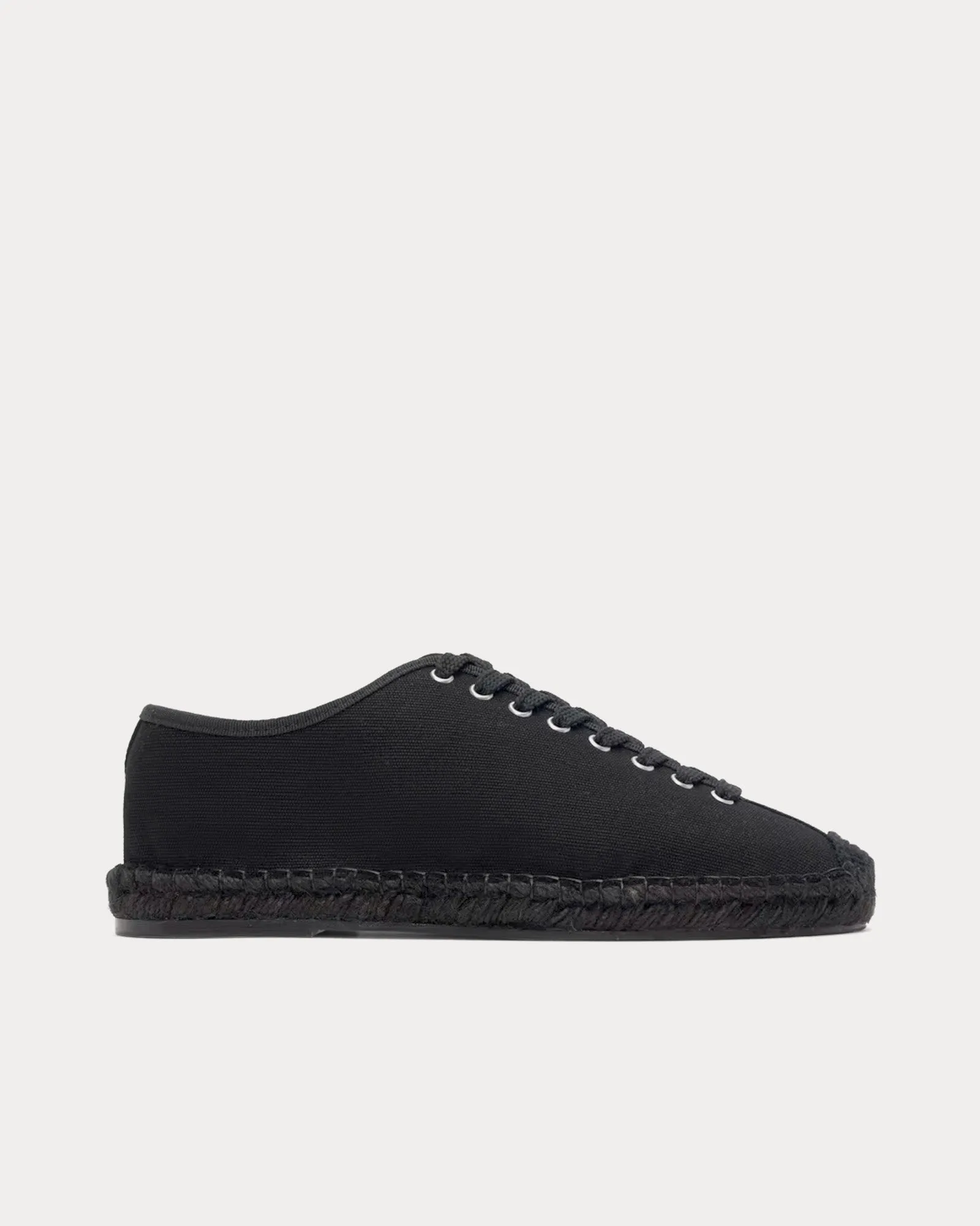 Tennis Espadrilles Black Low Top Sneakers